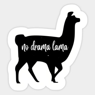 No drama lama Sticker
